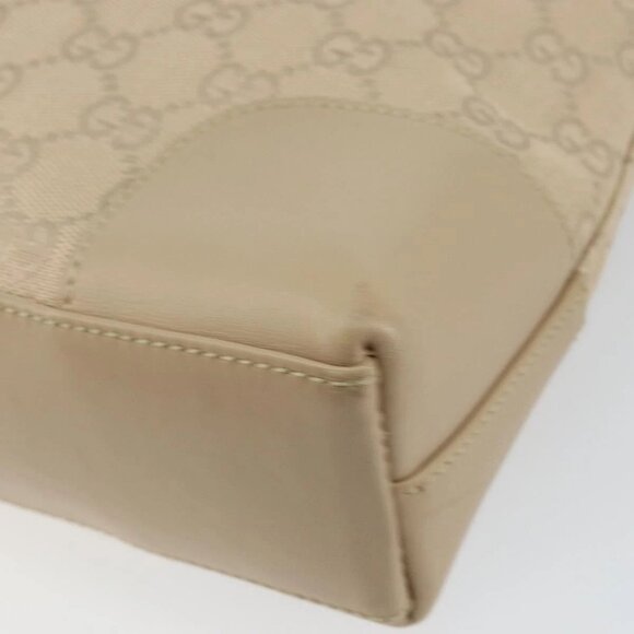 GUCCI GG Canvas Shoulder Bag Beige Gold 33900 Auth gh831 - Picture 5 of 16